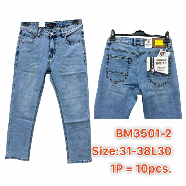 Spodnie męskie jeans Roz 31-38, 1 Kolor .Paczka 10 szt